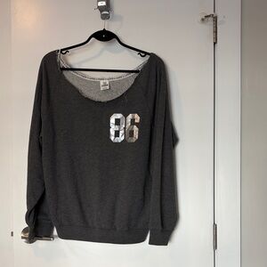 Victoria's Secret Charcoal Off-the-Shoulder Sweater